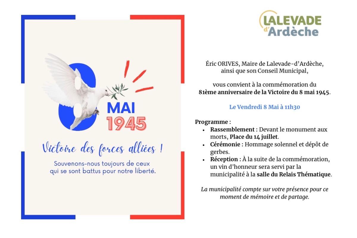 81ème anniversaire de la Victoire du 8 mai 1945